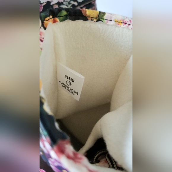 NWOT Jands Floral Mid-calf Duck Boots Women's Sz 10 - Picture 9 of 9